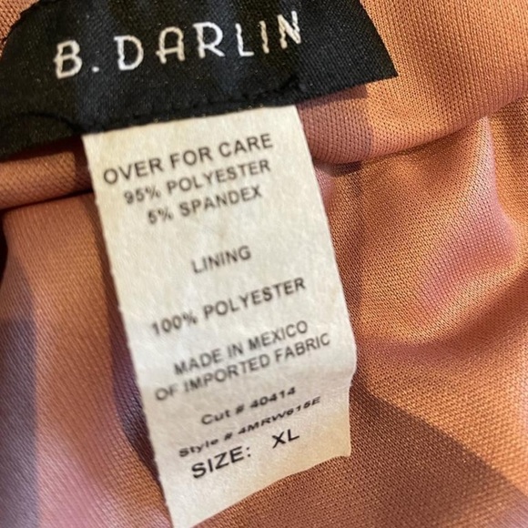 Nwt B. Darlin Bungee Strap Bodycon Dress in Mauve - Picture 4 of 5